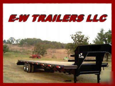 New 2007 gooseneck equipment trailers 35'+5' dual axle