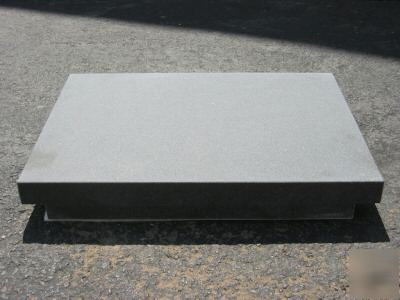 New 24 x 36 black granite grade a surface plate 2 ledge 