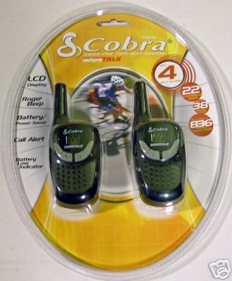 New cobra micro talk two-way radios 4 mile range 