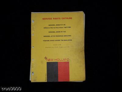 New original holland 268,269, 272 balers parts catalog