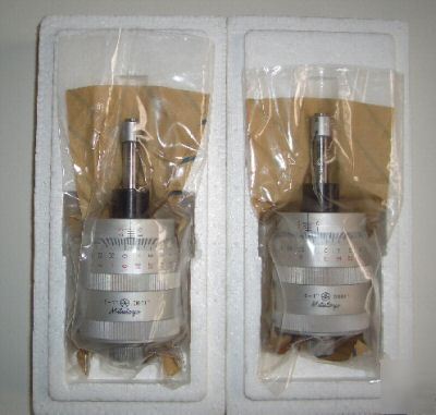 New pair of mitutoyo x-y stage micrometer heads + bonus