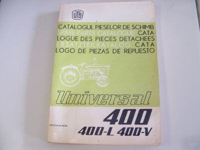 Parts catalogue, universal 400 (445) tractors