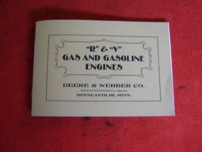 R&v gasoline book & 3 decals antique hit & miss engine