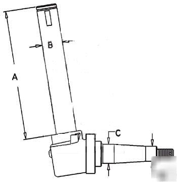 Allis chalmers tractor spindle rh /lh 70263173