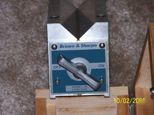 Brown & sharpe permanent magnetic v block chuck