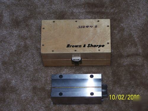 Brown & sharpe permanent magnetic v block chuck