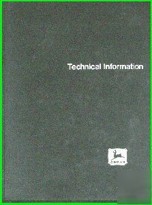 John deere technical service manual JD500 tractors