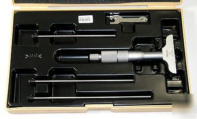 Mitutoyo 129-127 series depth micrometer 0-4