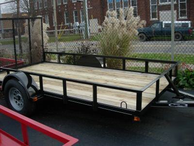 New 12 ft . utility - cargo - landscaping trailer 