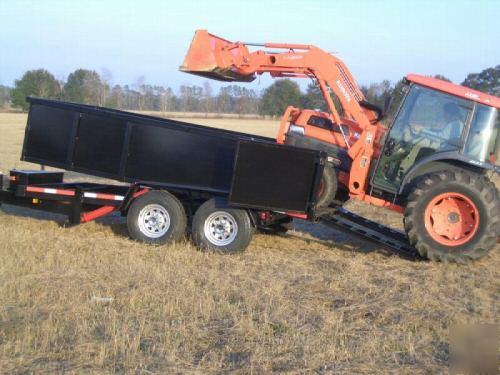 New 7X16 texas pride gooseneck dump trailer, 14K gvwr