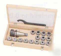 New er-32 collet chuck +11 collets set nmtb 30 spindle 