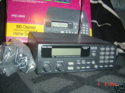 Radio shack scanner 800 pro-2040 police fire ems 