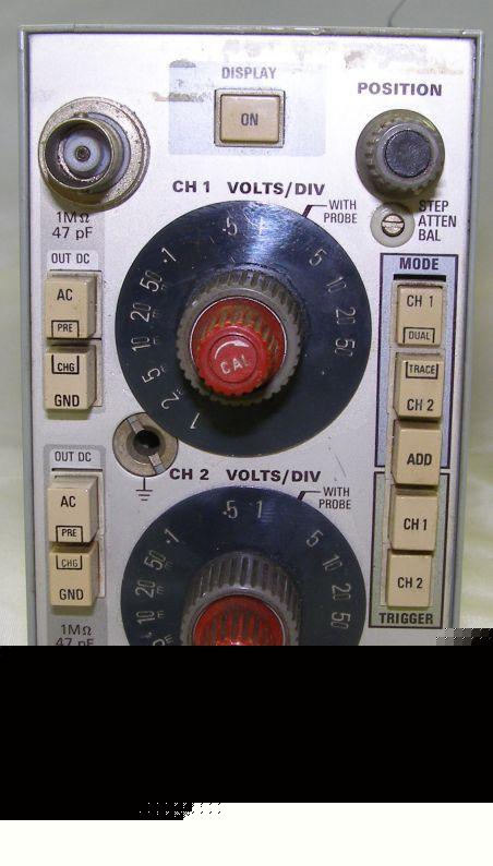 Tektronix 5A18N dual trace amplifier plug-in