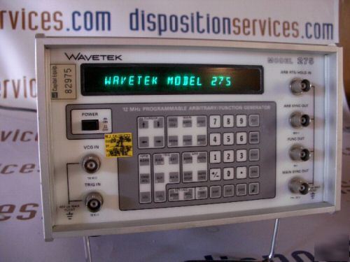 Wavetek model 275 12 mhz arbitrary function generator