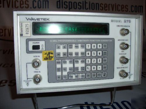 Wavetek model 275 12 mhz arbitrary function generator