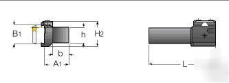 Iscar ubhcr-31.7-32 holder for grooving/parting blades