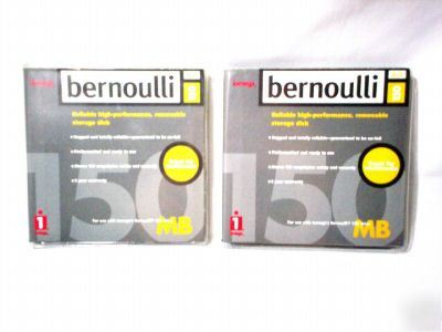 2 iomega 150MB bernoulli disks - removable storage