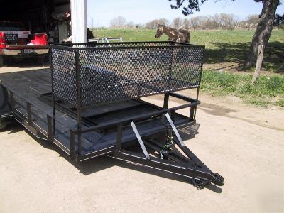 2007 utility 6.5 x 12 trailer 7,000 gvwr tandem