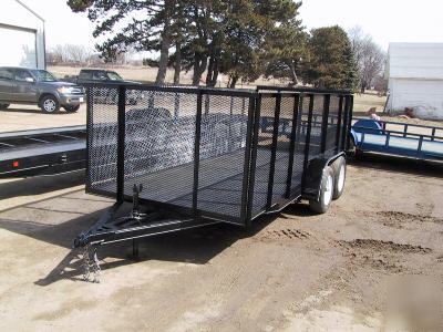 2007 utility 6.5 x 12 trailer 7,000 gvwr tandem