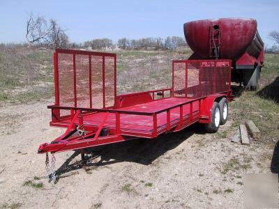 2007 utility 6.5 x 12 trailer 7,000 gvwr tandem