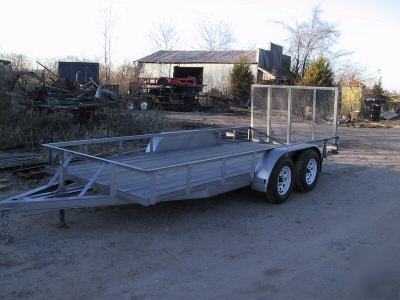 2007 utility 6.5 x 12 trailer 7,000 gvwr tandem