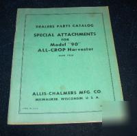 Allis chalmers all crop harvester model 90
