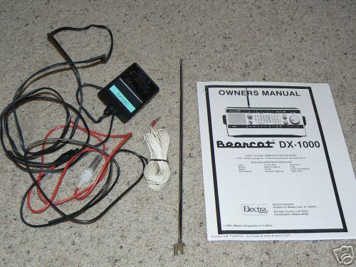 Bearcat dx-1000 w/ box + accessories mint **special**