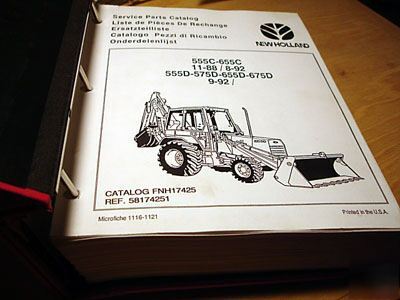 Ford 555C 655C 555D 575D 655D 675D parts manual catalog