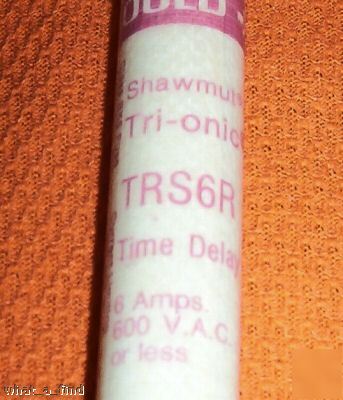 New 5 gould shawmut TRS6R 6 amp fuse warranty TRS6R 