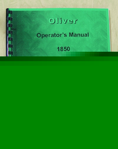 Oliver 1850 operator manual (ol-o-1850)