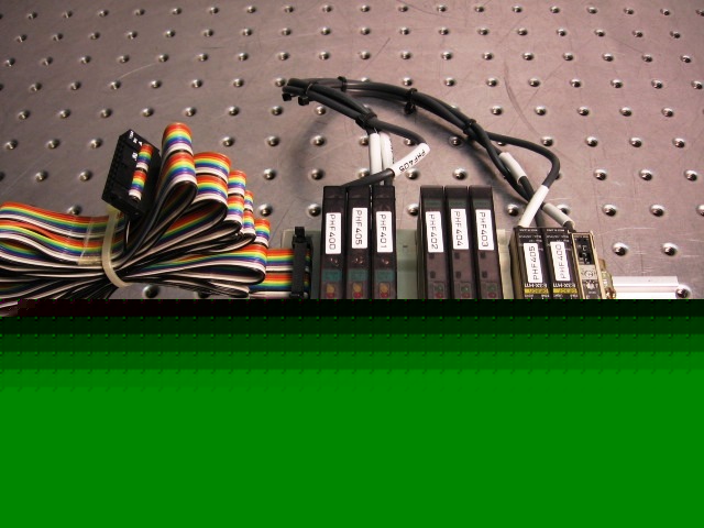 T28531 [9] sunx fiber sensors w/ [2] sunx sensor links
