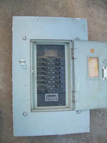 Westinghouse circuit breaker panel interior & breakers