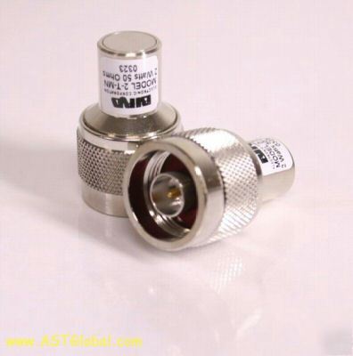 New bird 2-t-mn 2 watt 50 ohm n (m) terminations qty 2 