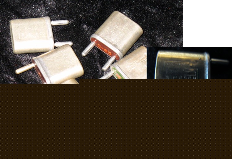 Pierce simpson crystals for tube cb radio base