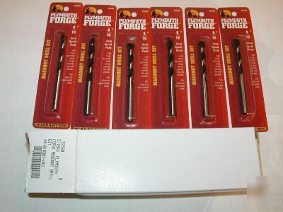 Plymouth forge masonry drill bit nip 5/16 free shipping