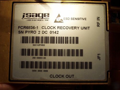 Sage pll 10GHZ tunable miteq dielectric oscillator 