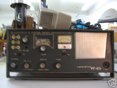 Lafayette he-45B ham radio transceiver vintage working 