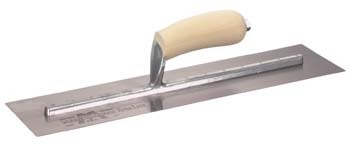 12 x 4 finishing trowel-curved wood handle