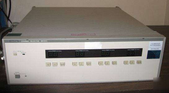 Anritsu corp. channel selector MS120C