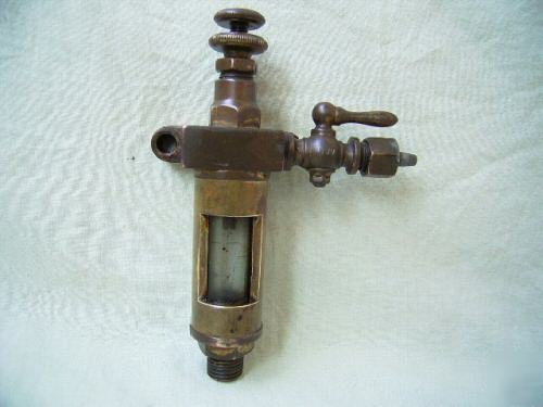 Antique drip oiler for hit and miss or steam car engine