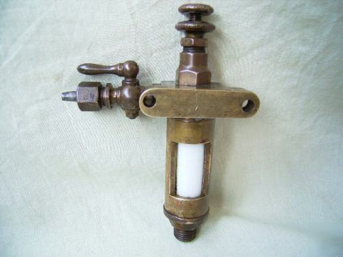 Antique drip oiler for hit and miss or steam car engine