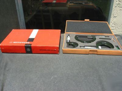 Mitutoyo 0-1,1-2,2-3 micrometer set 202-250,251,252