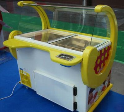 New spaniola BX11 scherzo yellow gelato dipping cabinet 