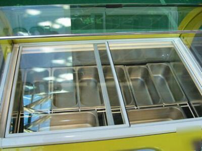 New spaniola BX11 scherzo yellow gelato dipping cabinet 