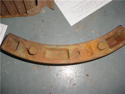 Oliver tractor drawbar sway blocks