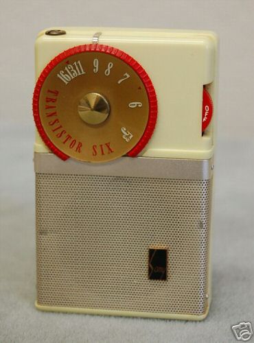 Rare yellow sony tr-63 transistor radio