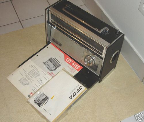 Vintage fantastic sony cfr-5100 earth orbiter shortwave