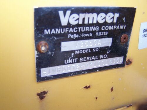 2000 vermeer 3550A trencher