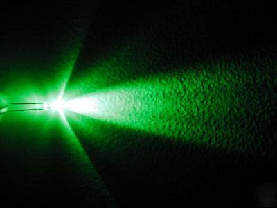 3MM green waterclear 25DEGREE led 8000MCD