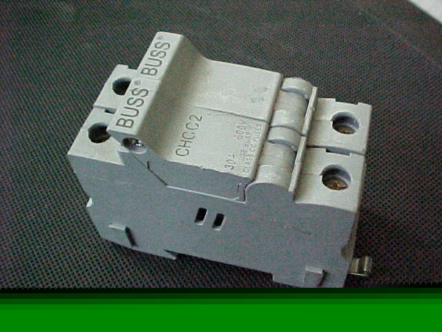 Buss CHCC2 fuse block 30AMP 2 pole 600V class cc
